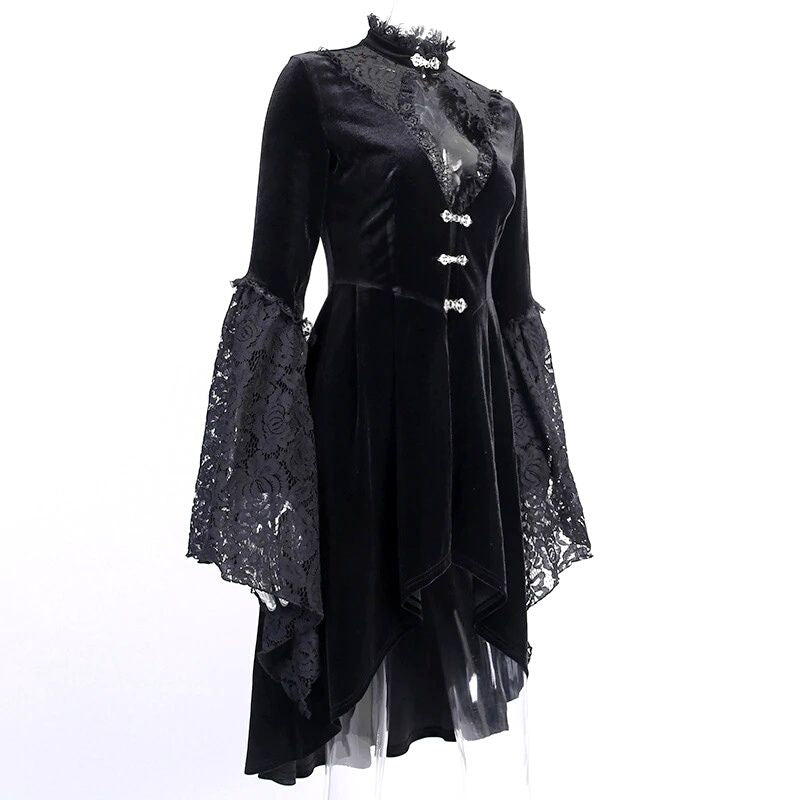 Robe Médiévale Femme Grande Taille Style Steampunk Gothique - Costume Renaissance Vintage Pour Halloween, Fêtes à Thème