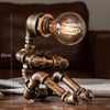 robot steampunk lampe
