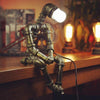 robot steampunk lampe