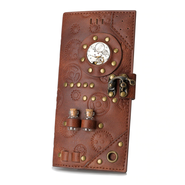 portefeuille steampunk