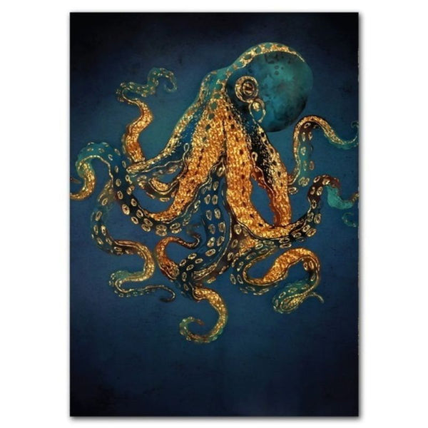 Tableau Steampunk Octopus