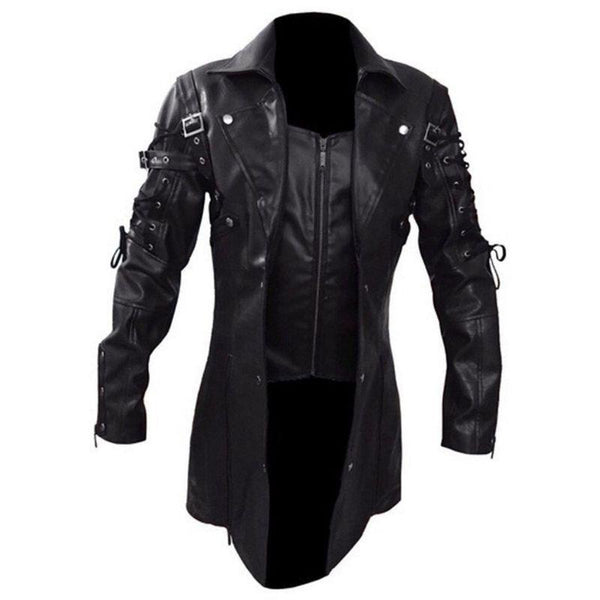 veste cuir gothique homme