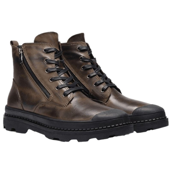 bottines homme cuir zippée