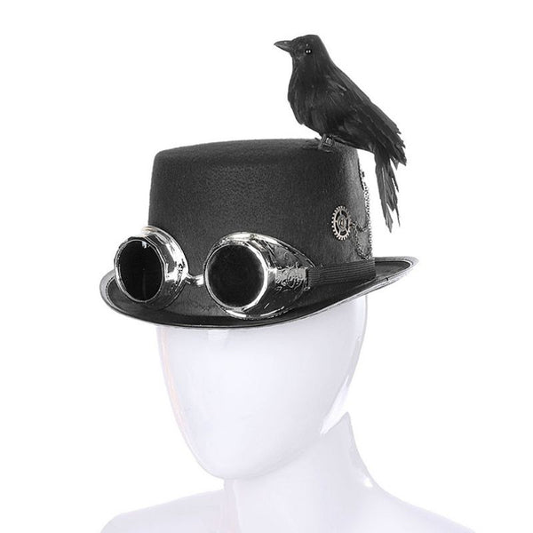chapeau avec oiseau