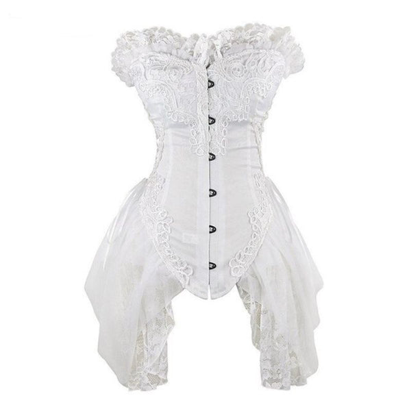 corset victorien blanc