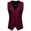 gilet costume homme rouge