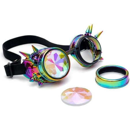 lunettes kaléidoscope avec rivets