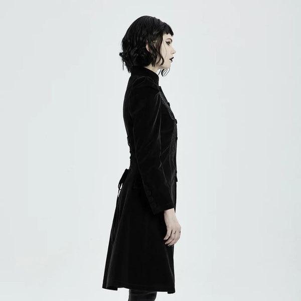manteau redingote femme noir
