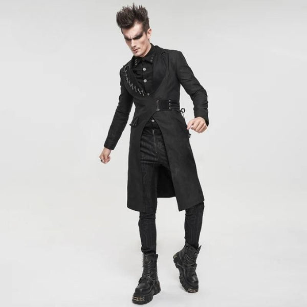 Manteau Steampunk Redingote Enfant - Veste Médiévale Gothique Vampire Victorien Cosplay