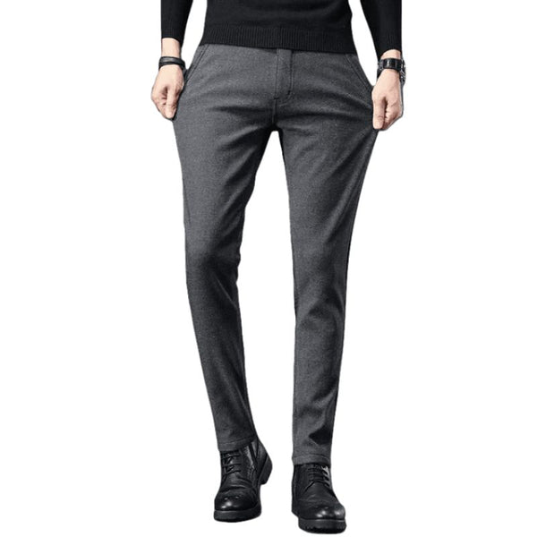 pantalon tweed gris homme