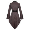 Veste Gothique Steampunk Queue-de-Pie Homme - Costume Médiéval Slim Fit Élégant - Manteau Cosplay Carnaval